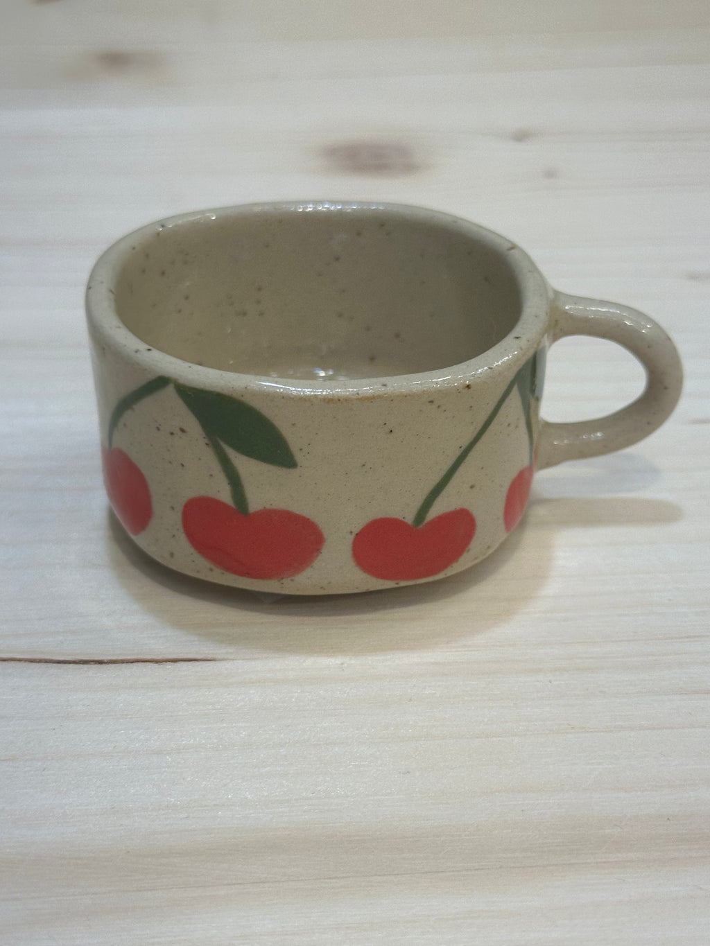 Espresso cup with cherrys