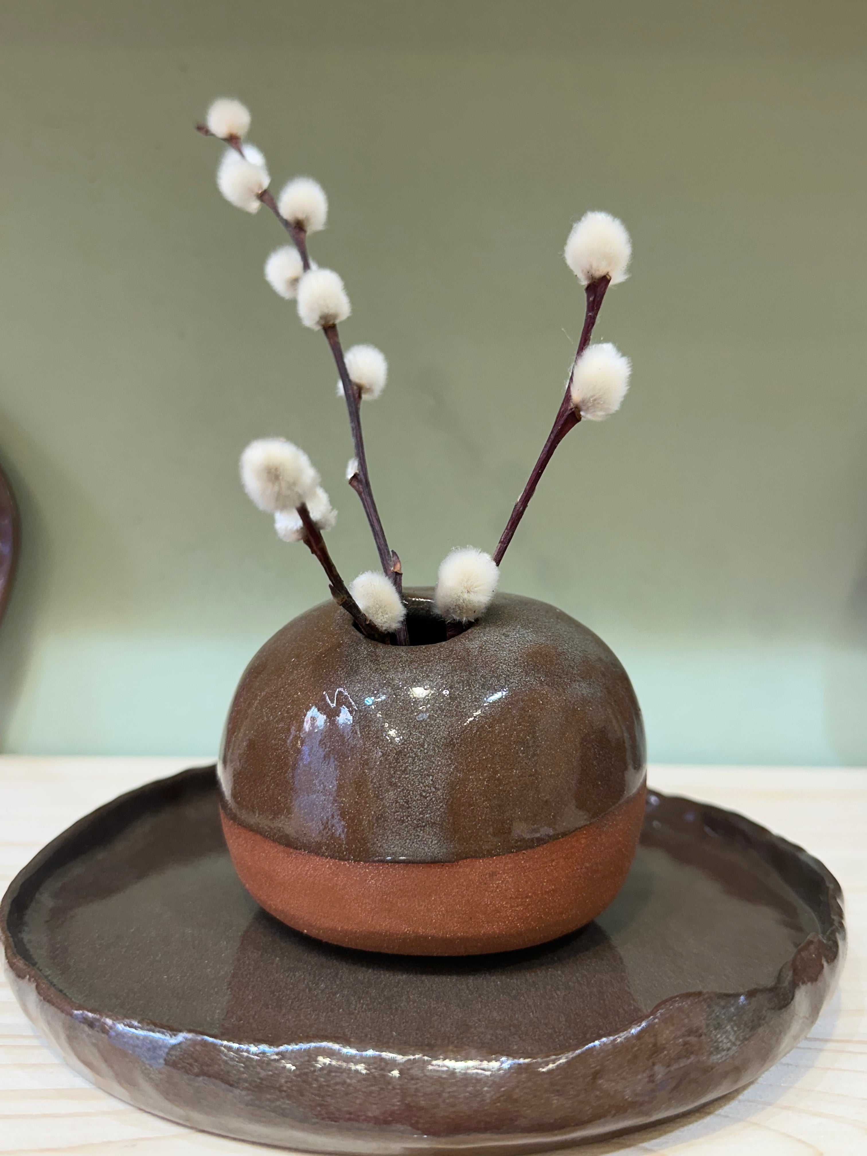 Mini brown vase